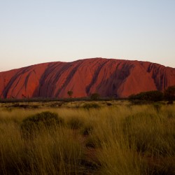 Uluru bei Sonnenuntergang