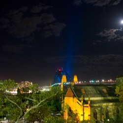 Harbour Bridge mit Mond